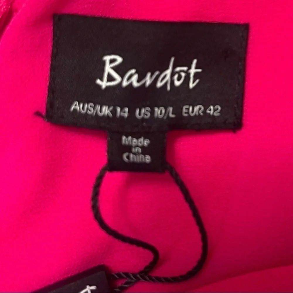 Bardot Leah Satin Off-The-Shoulder Maxi Wrap Dress - Picture 15 of 15